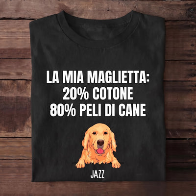 T-shirt personalizzata con cane per papà