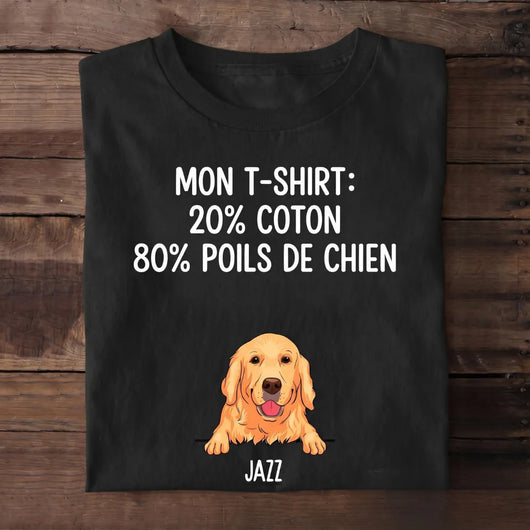 T-shirt personalizzata con cane per papà