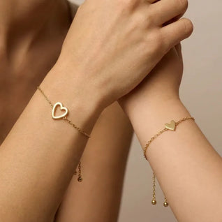 Cuori Legati™ – Braccialetti di coppia con cuore