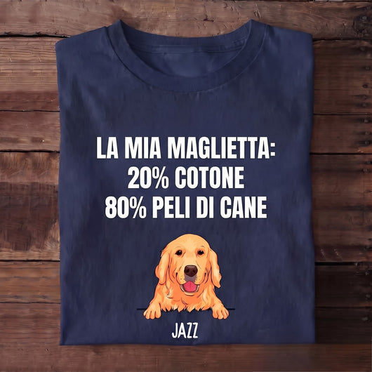 T-shirt personalizzata con cane per papà