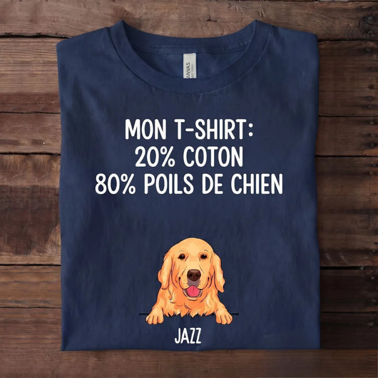 T-shirt personalizzata con cane per papà