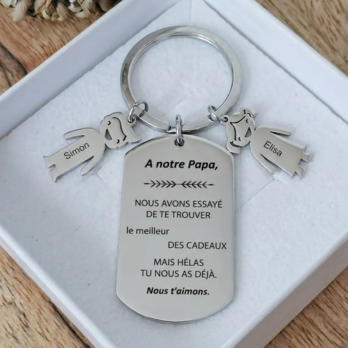 Al Mio Papà™ – Portachiavi personalizzato per papà
