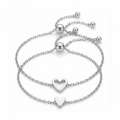Cuori Legati™ – braccialetti di coppia abbinati con cuore