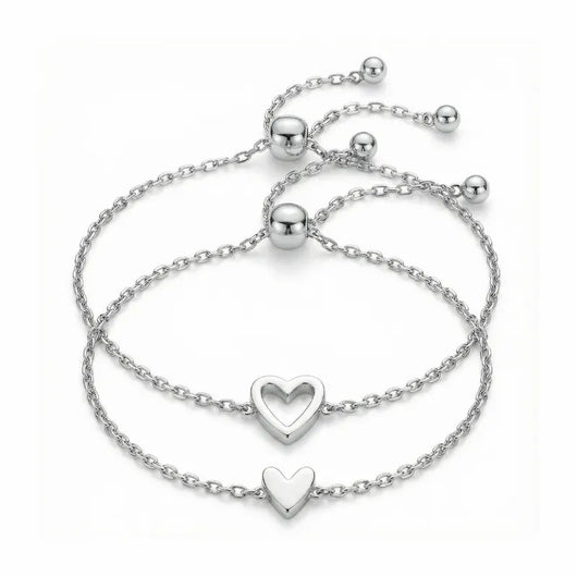 Cuori Legati™ – braccialetti di coppia abbinati con cuore