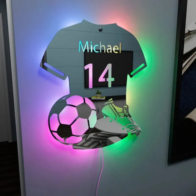 Maglia a specchio LED personalizzata con nome e numero