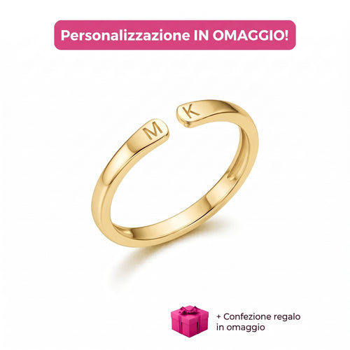 Iniziali™ - Anello con iniziali personalizzabile