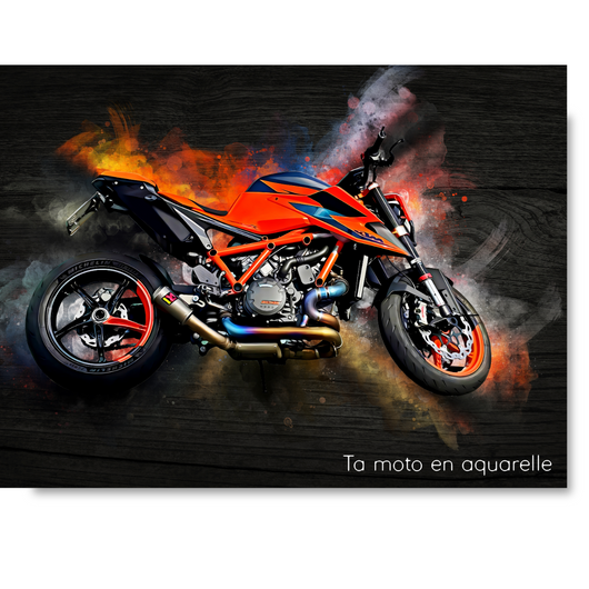 RideArt™ - Poster moto in stile acquerello