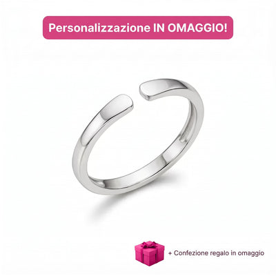 Iniziali™ - Anello con iniziali personalizzabile
