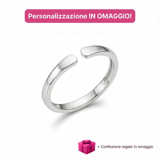 Iniziali™ - Anello con iniziali personalizzabile