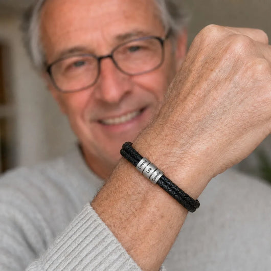 Bracciale in pelle I Miei™ personalizzato con nomi