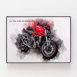 RideArt™ - Poster moto in stile acquerello