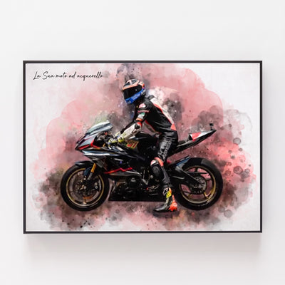 RideArt™ - Poster moto in stile acquerello