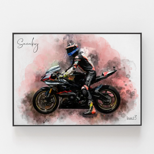 RideArt™ - Poster moto in stile acquerello