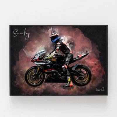 RideArt™ - Poster moto in stile acquerello