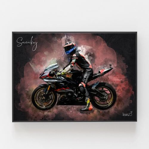 RideArt™ - Poster moto in stile acquerello
