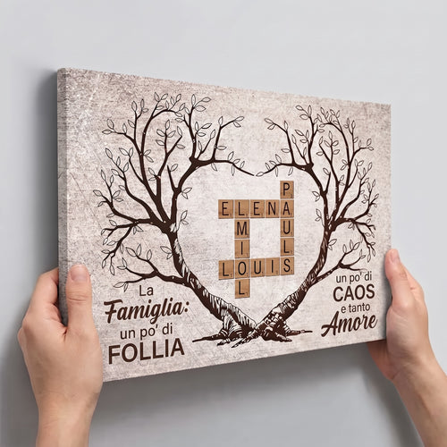 L’Albero di Famiglia™ – Tela cruciverba con nomi personalizzati