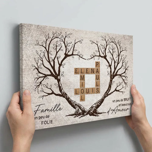 L’Albero di Famiglia™ – Tela cruciverba con nomi personalizzati