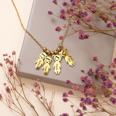 Collana personalizzata Amore Materno™ con i nomi dei figli