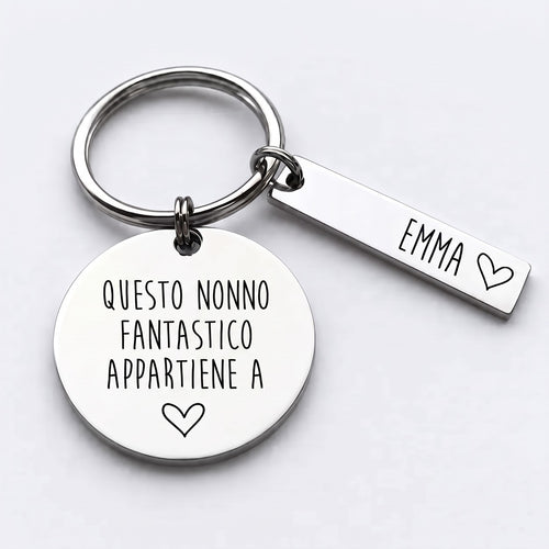 Il Portafortuna del Nonno™ - Portachiavi personalizzato