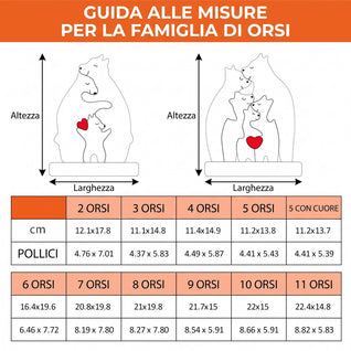 Famiglia Orsi™ - Puzzle Personalizzato in Legno