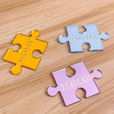 Per la Mamma™ - Cornice puzzle famiglia personalizzata