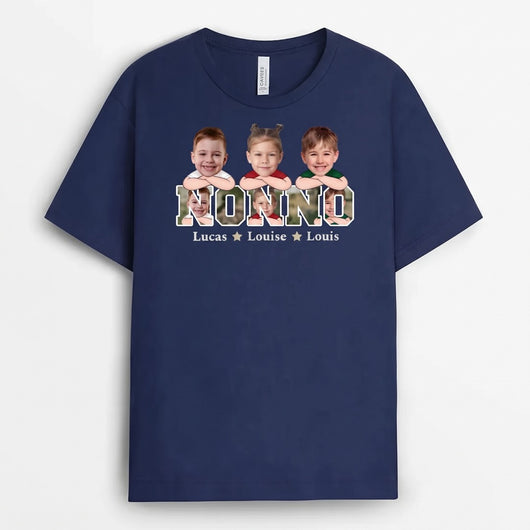 Team Nonno™ – t-shirt personalizzata con i nomi dei nipoti