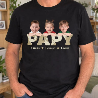 Team Nonno™ – t-shirt personalizzata con i nomi dei nipoti