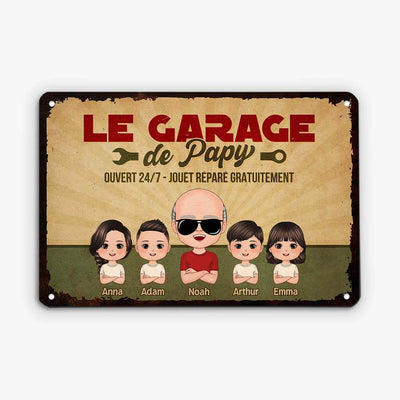 Il Garage del Nonno™ - Targa decorativa personalizzata