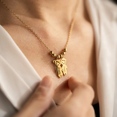 Collana personalizzata Amore Materno™ con i nomi dei figli