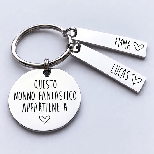 Il Portafortuna del Nonno™ - Portachiavi personalizzato
