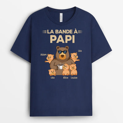 T-shirt Nonno Orso personalizzata con i nomi dei nipoti
