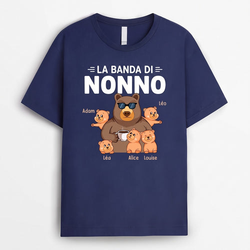 Nonno Orso™ - T-shirt personalizzata con i nipoti