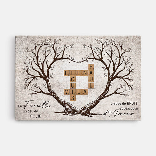 L’Albero di Famiglia™ – Tela cruciverba con nomi personalizzati