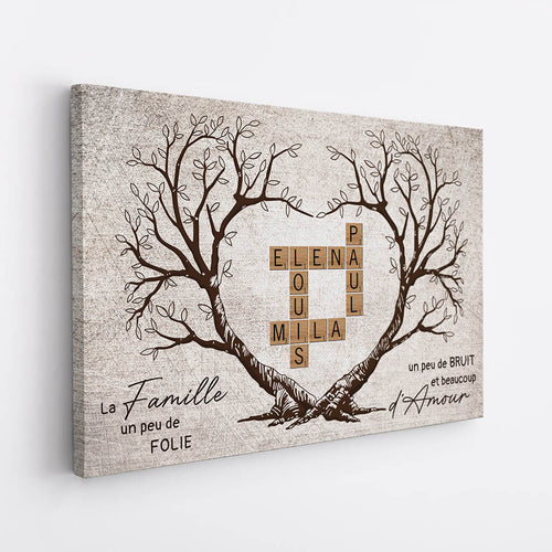 L’Albero di Famiglia™ – Tela cruciverba con nomi personalizzati