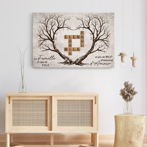 L’Albero di Famiglia™ – Tela cruciverba con nomi personalizzati
