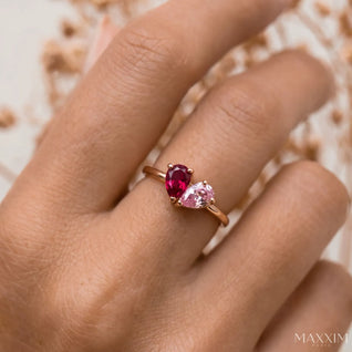 Inseparabili™ – Anello con due pietre portafortuna