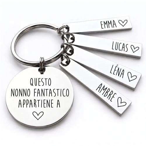 Il Portafortuna del Nonno™ - Portachiavi personalizzato