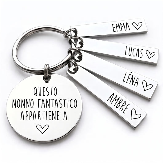 Il Portafortuna del Nonno™ - Portachiavi personalizzato