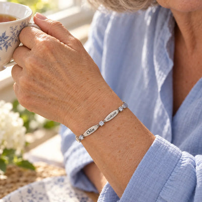 Bracciale personalizzato con nomi incisi