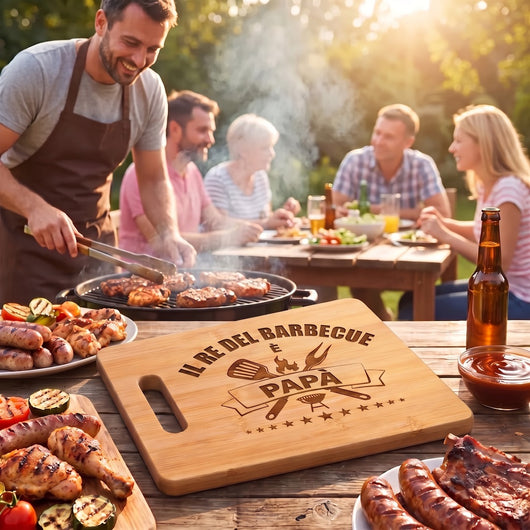 Re del Barbecue™ - Tagliere per barbecue Festa del papà