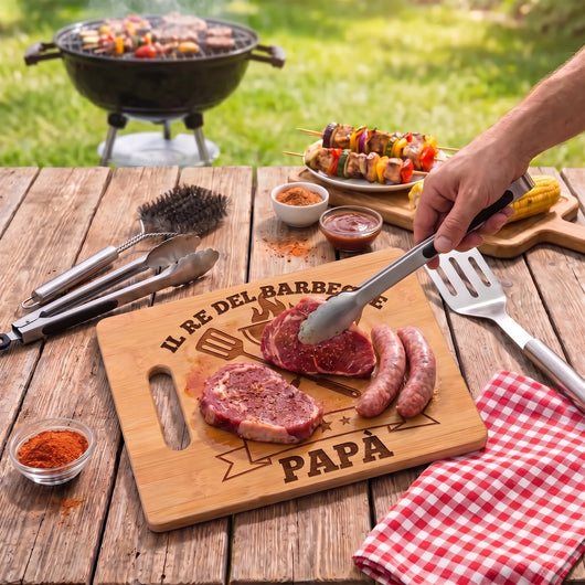 Re del Barbecue™ - Tagliere per barbecue Festa del papà