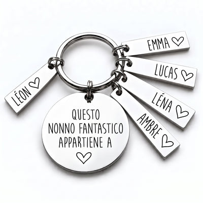Il Portafortuna del Nonno™ - Portachiavi personalizzato