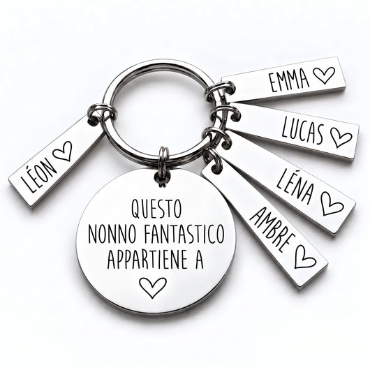 Il Portafortuna del Nonno™ - Portachiavi personalizzato