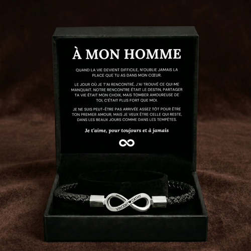 Il Mio Infinito™ - Bracciale infinito in pelle personalizzato