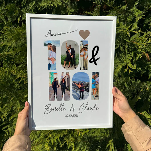 Poster personalizzato “Io & Te” con foto di coppia