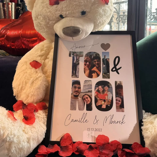 Poster personalizzato “Io & Te” con foto di coppia