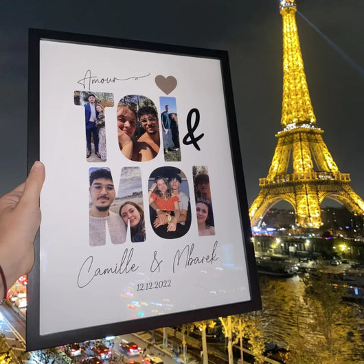 Poster personalizzato “Io & Te” con foto di coppia