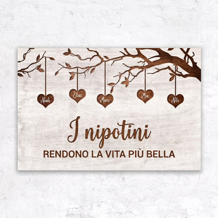 I Nipotini™ – Tela personalizzata albero di famiglia