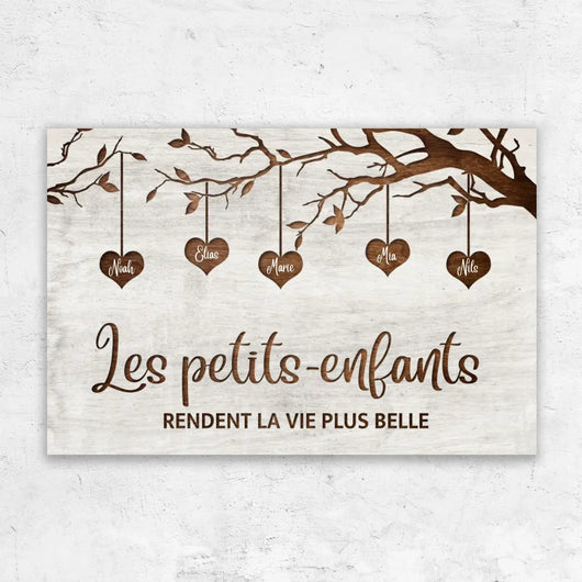 I Nipotini™ – tela personalizzata albero di famiglia con i nomi dei nipoti