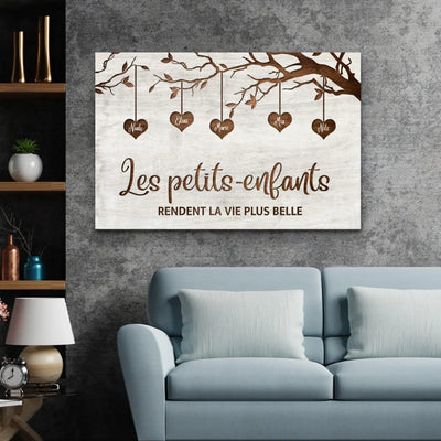 I Nipotini™ – tela personalizzata albero di famiglia con i nomi dei nipoti